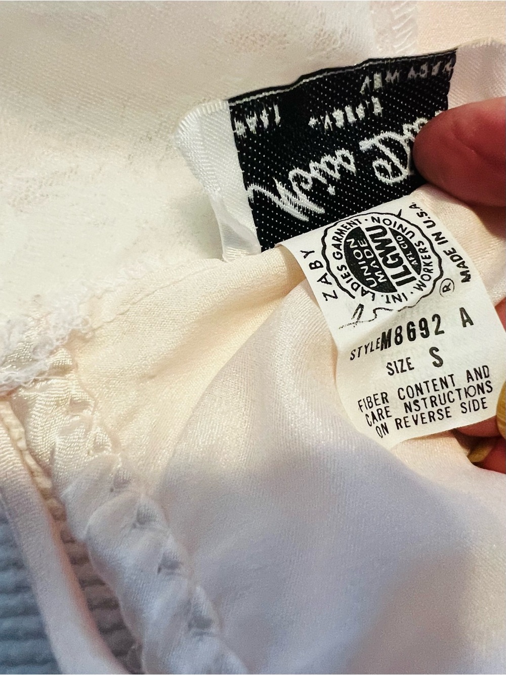 VTG Miss Dior Blush Pink Lace Trim Ballet Length Chemise S - Picture 6 of 7